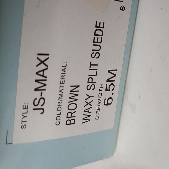 Jessica Simpson Brown Waxy Split Suede Maxi Shoes..size 6.5 - Picture 7 of 7